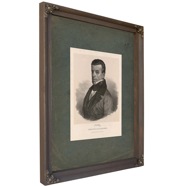 Cc Clay Senator From Alabama 19th Century — Bourbon Framed Canvas Print | Bella Frye