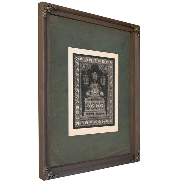 Memorial to the Loyal Sons of the South the Brave Confederate Heroes 1892 — Bourbon Framed Canvas Print | Bella Frye