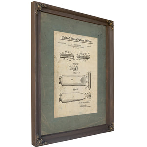 The Gentlemans Ritual Patent 167359 — Bourbon Framed Canvas Print | Bella Frye
