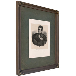 Sam L Southard Senator From New Jersey 1838 — Bourbon Framed Canvas Print | Bella Frye