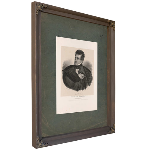 Sam L Southard Senator From New Jersey 1838 — Bourbon Framed Canvas Print | Bella Frye