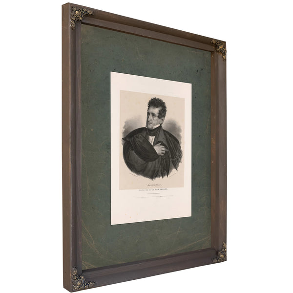 Sam L Southard Senator From New Jersey 1838 — Bourbon Framed Canvas Print | Bella Frye