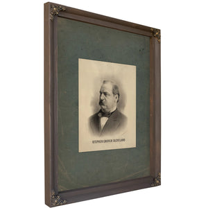 Stephen Grover Cleveland 1884 — Bourbon Framed Canvas Print | Bella Frye