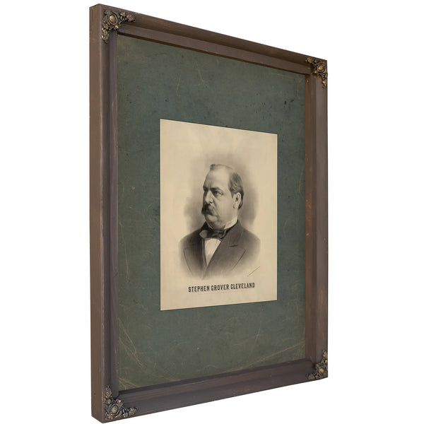 Stephen Grover Cleveland 1884 — Bourbon Framed Canvas Print | Bella Frye