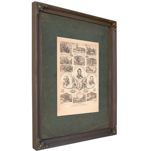 Chain of Events in American History 1887 — Bourbon Framed Canvas Print | Bella Frye