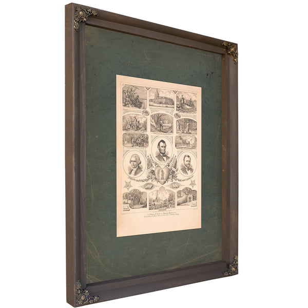 Chain of Events in American History 1887 — Bourbon Framed Canvas Print | Bella Frye