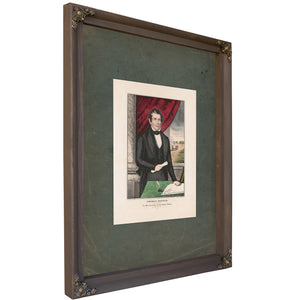 Thomas Corwin_ the Peoples Choice for Twelfth President of the United States 1847 — Bourbon Framed Canvas Print | Bella Frye