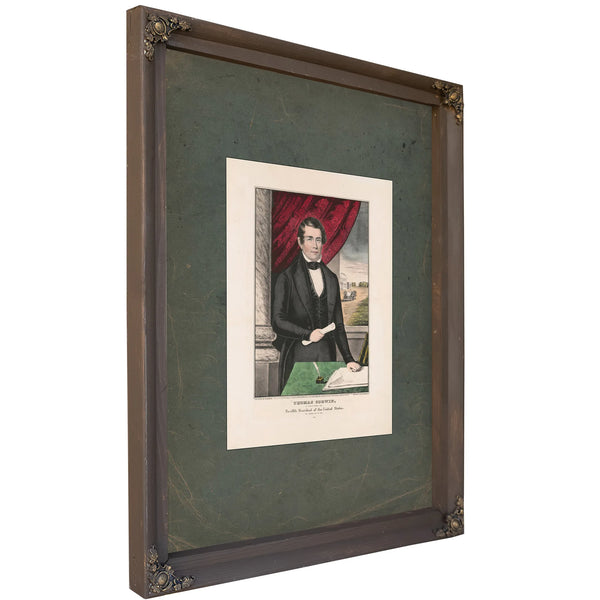Thomas Corwin_ the Peoples Choice for Twelfth President of the United States 1847 — Bourbon Framed Canvas Print | Bella Frye