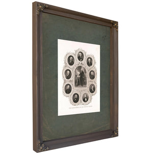 The Presidents of the United States 1842 — Bourbon Framed Canvas Print | Bella Frye
