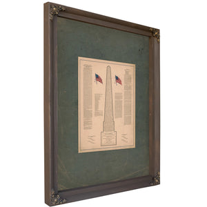 Commemorate the Services of Irish American Valor Loyalty and Devotion 1891 — Bourbon Framed Canvas Print | Bella Frye