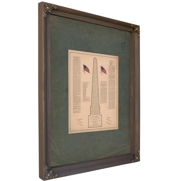 Commemorate the Services of Irish American Valor Loyalty and Devotion 1891 — Bourbon Framed Canvas Print | Bella Frye