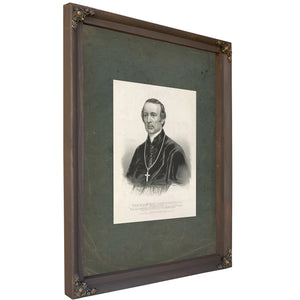 The Most Rev John Hughes Dd_ First Archbishop of New York 1864 — Bourbon Framed Canvas Print | Bella Frye