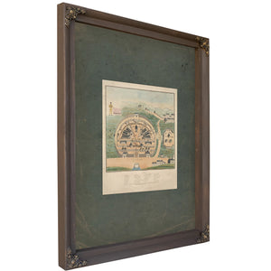 Representation of the Massacre of American Prisoners in Dartmoor Prison April 6 1815 1845 — Bourbon Framed Canvas Print | Bel