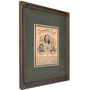 Memorial Chart 1882 — Bourbon Framed Canvas Print | Bella Frye