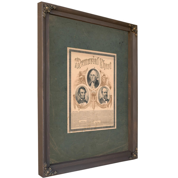 Memorial Chart 1882 — Bourbon Framed Canvas Print | Bella Frye