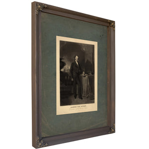 Martin Van Buren President of the United States 1839 1841 — Bourbon Framed Canvas Print | Bella Frye