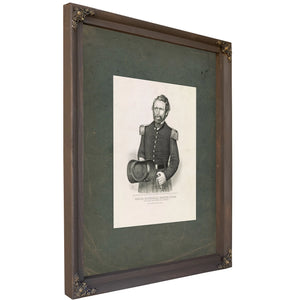 Brigadier General Nathaniel Lyon Commanding United States Army in Missouri 1861 — Bourbon Framed Canvas Print | Bella Frye