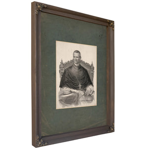 His Eminence Cardinal Mccloskey Archbishop of New York 1875 — Bourbon Framed Canvas Print | Bella Frye