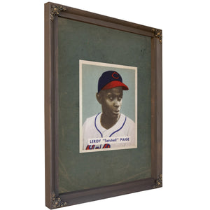 Satchel Paige 1949 Bowman 384ced — Bourbon Framed Canvas Print | Bella Frye