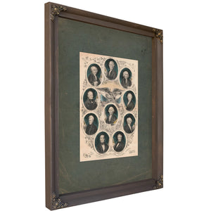 The Presidents of the United States 1842 2 — Bourbon Framed Canvas Print | Bella Frye