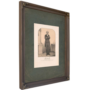 Sam Houston 1852 — Bourbon Framed Canvas Print | Bella Frye