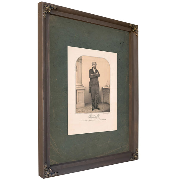 Sam Houston 1852 — Bourbon Framed Canvas Print | Bella Frye