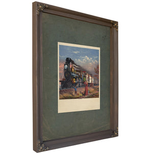 The Fast Mail 1875 — Bourbon Framed Canvas Print | Bella Frye