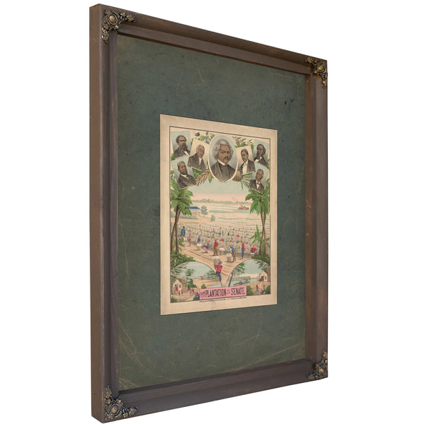 From the Plantation to the Senate 1883 — Bourbon Framed Canvas Print | Bella Frye