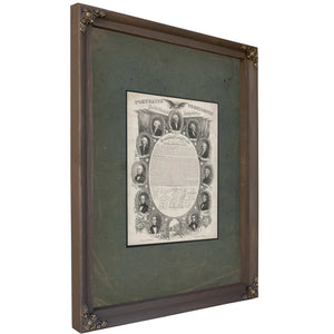 Portraits of the Presidents 1846 — Bourbon Framed Canvas Print | Bella Frye