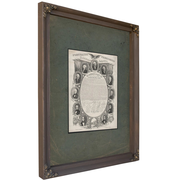 Portraits of the Presidents 1846 — Bourbon Framed Canvas Print | Bella Frye