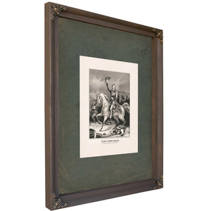 General Franz Sigel at the Battle of Pea Ridge Ark March 8th 1862 1862 — Bourbon Framed Canvas Print | Bella Frye