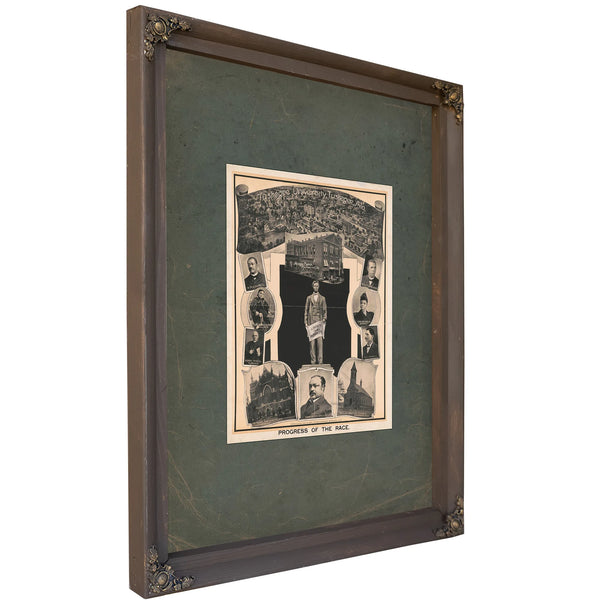 Progress of the Race Tuskegee University Tuskegee Ala 193 — Bourbon Framed Canvas Print | Bella Frye