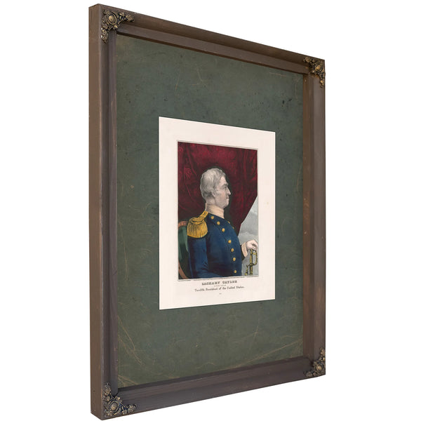 Zachary Taylor_ the Nations Choice for Twelfth President of the United States 1847 — Bourbon Framed Canvas Print | Bella Frye