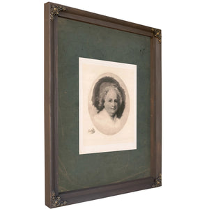 Martha Washington 1893 — Bourbon Framed Canvas Print | Bella Frye