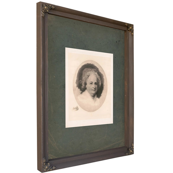 Martha Washington 1893 — Bourbon Framed Canvas Print | Bella Frye