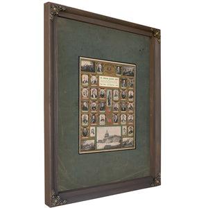 The American National Chart 199 — Bourbon Framed Canvas Print | Bella Frye