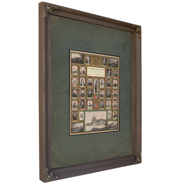 The American National Chart 199 — Bourbon Framed Canvas Print | Bella Frye