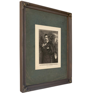 Satan Tempting Booth to the Murder of the President 1865 — Bourbon Framed Canvas Print | Bella Frye