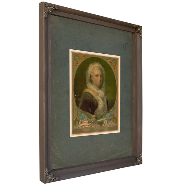 Martha Washington E Pluribus Unum 188 — Bourbon Framed Canvas Print | Bella Frye