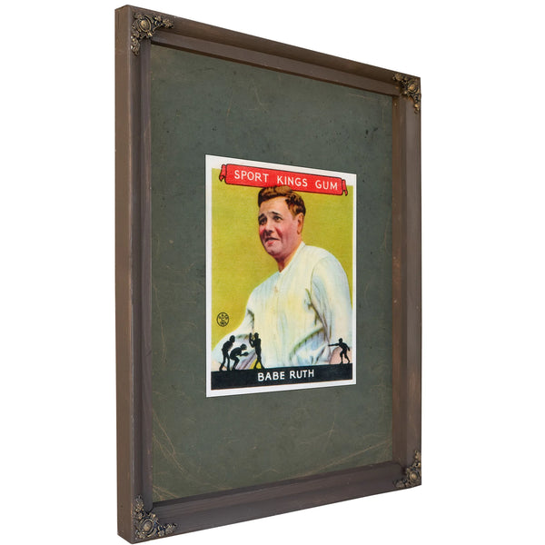 Goudey Sport Kings 2 Babe Ruth — Bourbon Framed Canvas Print | Bella Frye