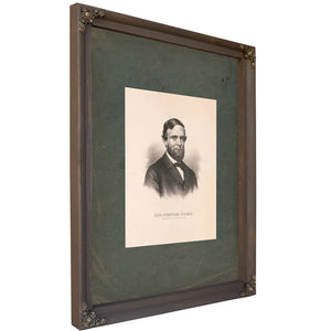 Hon Schuyler Colfax the Peoples Choice for Vice President 1868 1868 — Bourbon Framed Canvas Print | Bella Frye