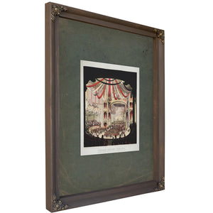 Brooklyn Sanitary Fair 1864 Interior View of the Academy of Music as Seen From the Dress Circle 1864 — Bourbon Framed Canvas 