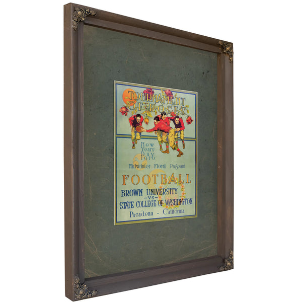 Tournament of Roses Football Program — Bourbon Framed Canvas Print | Bella Frye