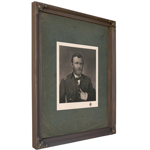 Grant in Uniform 1898 — Bourbon Framed Canvas Print | Bella Frye