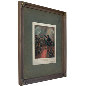 Grant at the Capture of the City of Mexico 186 187 — Bourbon Framed Canvas Print | Bella Frye