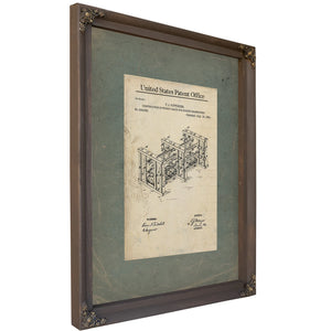 The Bonded Spirits Blueprint a Study in Barrel Architecture — Bourbon Framed Canvas Print | Bella Frye