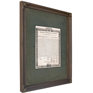 Declaration of Independence and Its Signers 196 — Bourbon Framed Canvas Print | Bella Frye