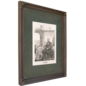 Oliver P Morton Governor of Indiana 1862 1864 — Bourbon Framed Canvas Print | Bella Frye