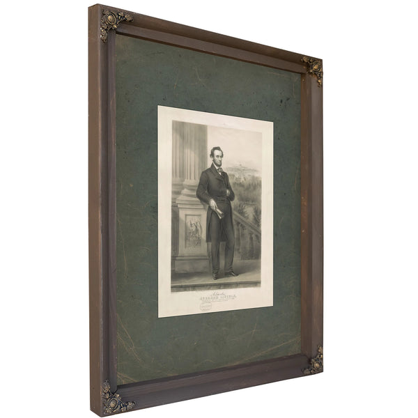 Abraham Lincoln 1862 — Bourbon Framed Canvas Print | Bella Frye