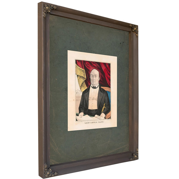 General Lewis Cass 1846 — Bourbon Framed Canvas Print | Bella Frye